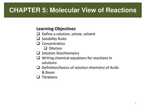 PPT Molecular View Of Reactions In Aqueous Solutions CHAPTER 5