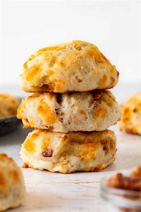 Yogurt Cheddar Bacon Biscuits 2 Ingredient Dough Recipe Cooking