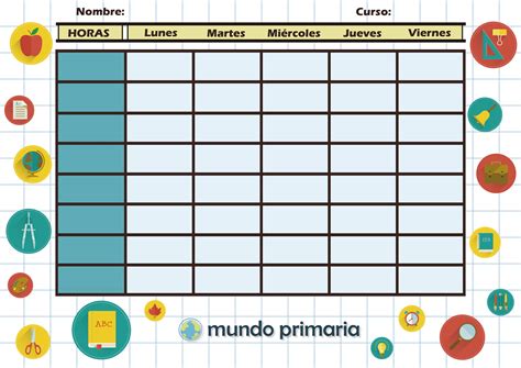 Plantillas Horarios Escolares Para Imprimir Imagui Plantilla Porn Sex