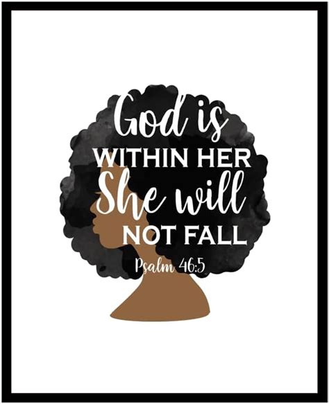 Amazon Faith Black Girl Affirmation Art Positive African Women