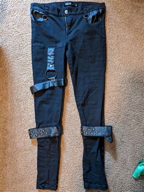 SEX POT Revenge Belt Skinny Pants Skull Emblem Punk Pants And Shorts Kei Market Buy And