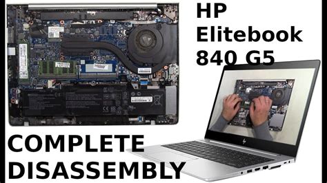 HP Elitebook 840 G5 Take Apart Complete Disassembly Teardown YouTube