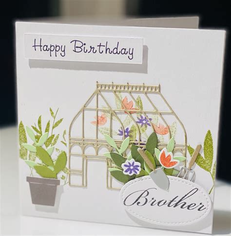 Handmade Birthday Cards Greeting Cards Handmade Happy Birthday Brother Catus Greenhouse