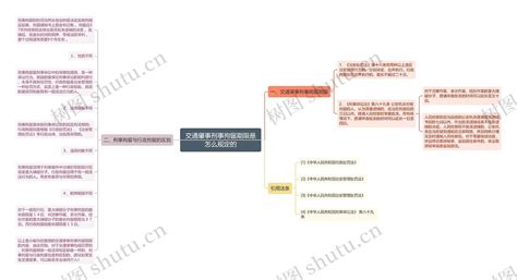 交通肇事刑事拘留期限是怎么规定的思维导图编号p8973901 Treemind树图