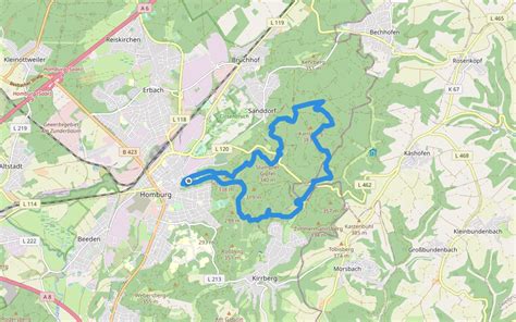 Schlossbergtour Hiking Trail Homburg Saarland Pacer