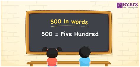 500 In Words How To Write 500 In English Words