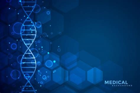 Blue Dna Blue Medical And Healthcare Background Science Background