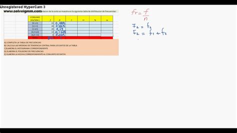 Tabla De Frecuencias Datos Agrupados Ejercicio 1 Youtube Images