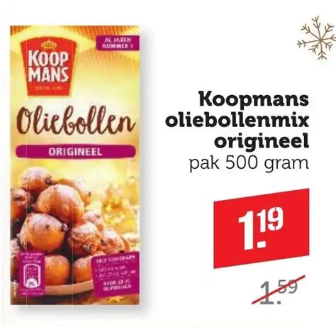 Koopmans Oliebollenmix Origineel Pak 500 Gram Aanbieding Bij Coop