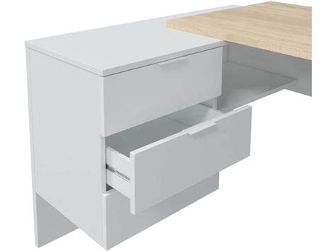 Mesa De Escritorio Habitdesign Office Buc Blanco Artik Roble