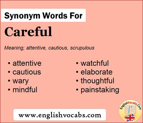 Carefully Synonym