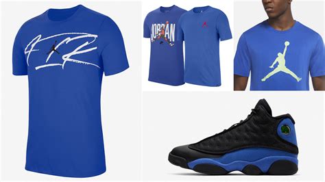 Air Jordan 13 Hyper Royal Black Shirts