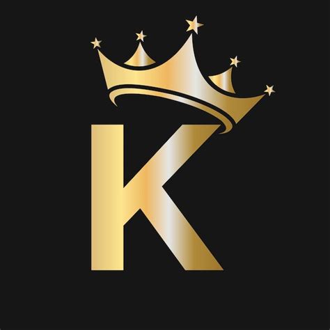 Logotipo De La Corona De La Letra K Logotipo De La Corona En La