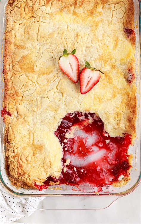 Strawberry Cheesecake Dump Cake Pass The Dessert