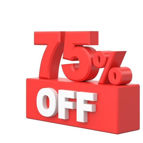 Premium Photo Seventy Five Percent Off 75 Off Sale Banner Decoration