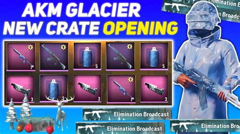 Akm Glacier Crate Opening New Crate Opening Akm Pubg Lite New