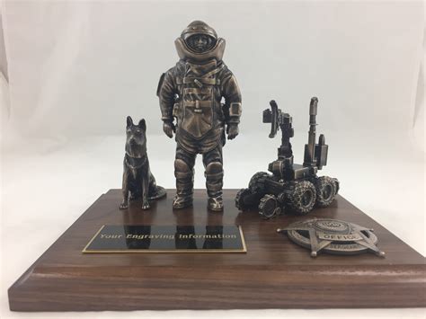 Bomb Disposal Robot Award with Technician | Brodin Studios