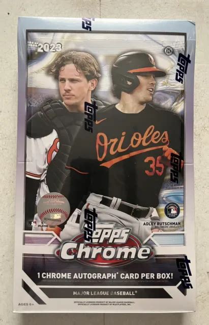 Topps Chrome Baseball Factory Sealed Hobby Box Auto Per Box Mvp