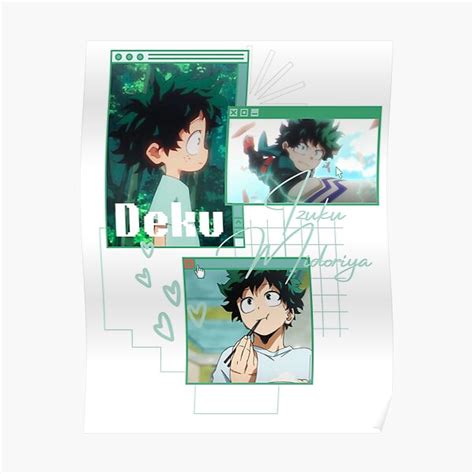 "My Hero Academia Deku" Poster for Sale by CastGlitter | Redbubble