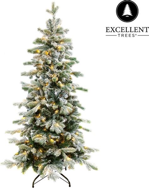 Bol Kerstboom Excellent Trees LED Varberg Green 180 Cm Luxe