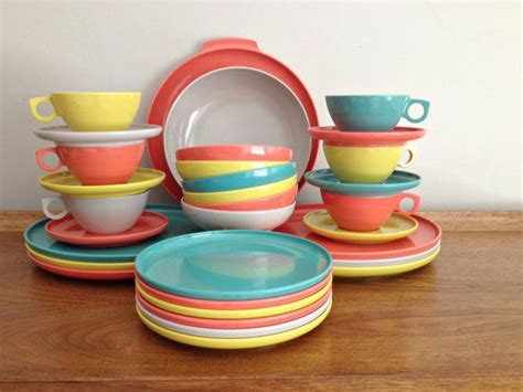 Aztec Melmac Dinnerware Complete Set Of By Vintage19something 84 00 Dinnerware Vintage