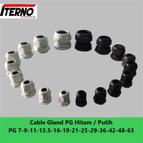 Jual Cable Gland Kabel Gland Pg Pg Mm Iterno Hitam Kota