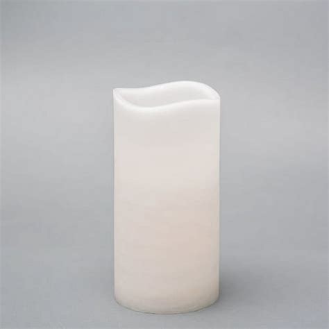 Richland 4 X 8 Large Led Pillar Candle With Wavy Top Set Of 6