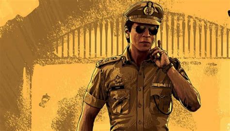 Jawan New Poster Shah Rukh Khan Drops Dashing Image In His Police