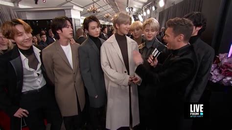 200127 Bts 방탄소년단 Interview At Grammy Awards 2020 Youtube