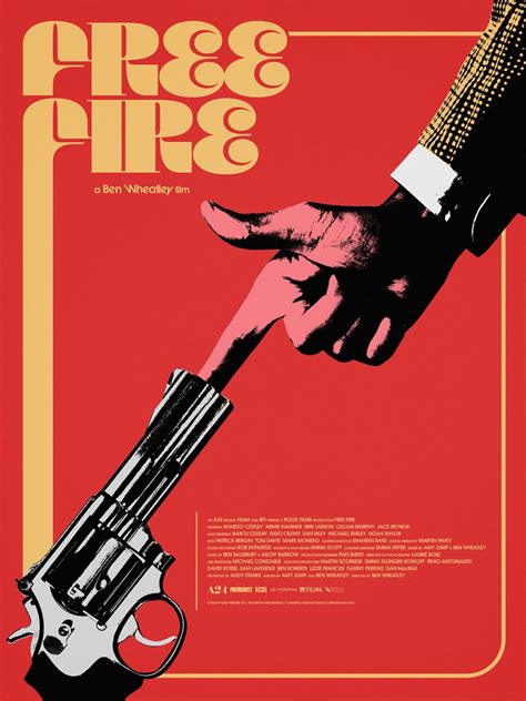 Free Fire movie poster (Mondo) - Fonts In Use