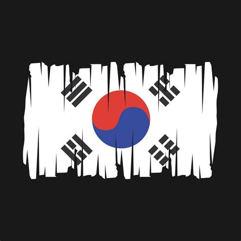 South Korea Flag Vector Illustration 20896580 Vector Art At Vecteezy