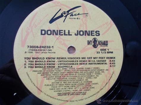 Donell Jonesyou Should Know Remix Edicion Usa Comprar Discos Maxi