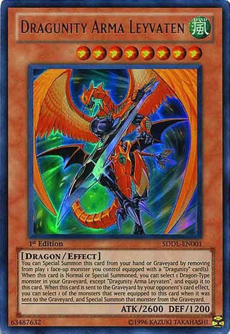 Yugioh Dragunity Legion Structure Deck Single Card Ultra Rare Dragunity Arma Leyvaten Sddl En001