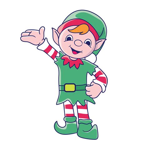 Funny Christmas Elf Character Cute Santas Helper Elves 14772052