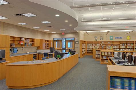 Elementary School Media Center Reference Desk Mosaic Associates