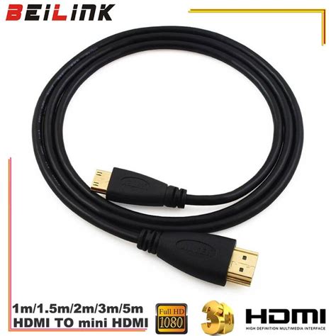 1m15m2m3m High Speed Gold Plated Hdmi To Mini Hdmi C Type Plug Male