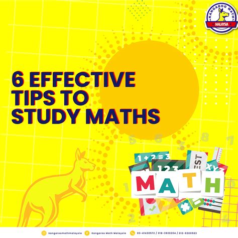 Effective Tips To Study Maths - Kangaroo Math Malaysia