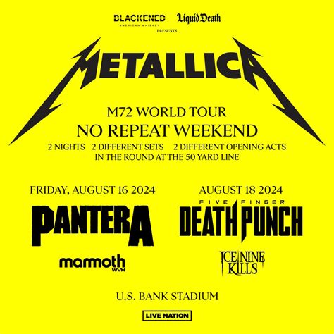 Metallica Tour Setlist 2024 Usa - Lydie Romonda