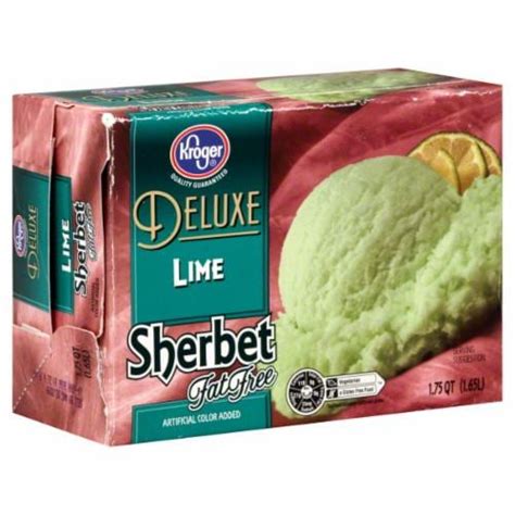 Kroger® Deluxe Lime Sherbet Ice Cream, 56 fl oz - Food 4 Less