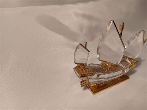 Swarovski Crystal Ship Chinese Junk Gold Ship Crystal - Etsy