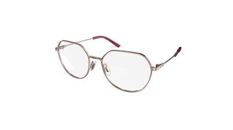 Specsavers Womens Glasses Sibyl Rose Gold Angular Metal Stainless