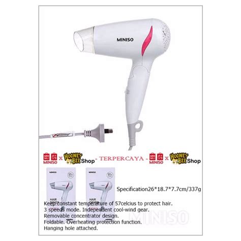 Japan Quality Pengering Rambut Miniso Import Hair Dryer Kesehatan And Kecantikan Perawatan