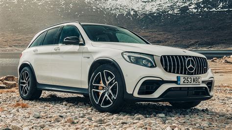 1920x1080 Compact Car Car Suv Mercedes Amg Glc 63 S White Car Luxury Car Wallpaper