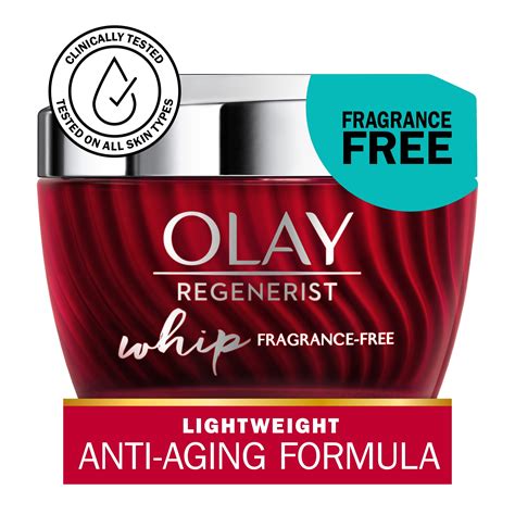 Olay Regenerist Whip Face Moisturizer Fragrance Free Reduces Fine