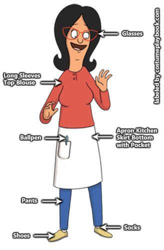 Dress Up As Linda Belcher Costume Playbook Cosplay And Halloween Ideas Bobs Burgers