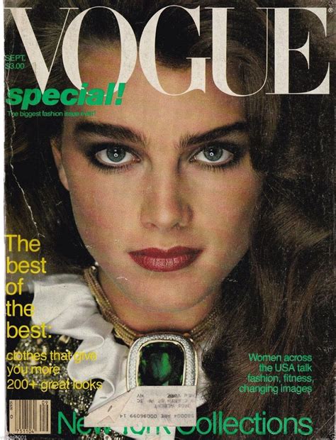 Vintage Vogue Magazine September 1981 Brooke Shields Brooke Shields Vogue Covers Vogue Magazine