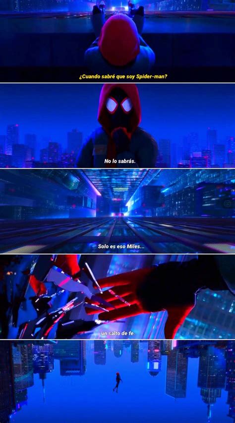 Spider Man Into The Spider Verse Is Shown In This Scene From The Movie