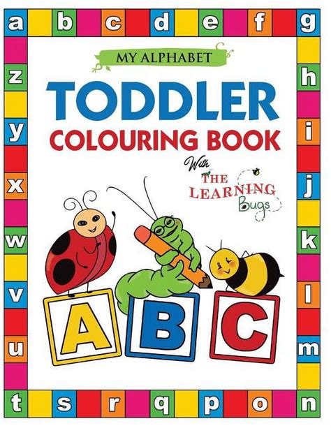 Learning Bugs Kids Books: My Alphabet Toddler Colouring Book with The ...