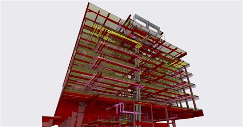 Red Bim Model Piping DJM Design CAD And Coordination