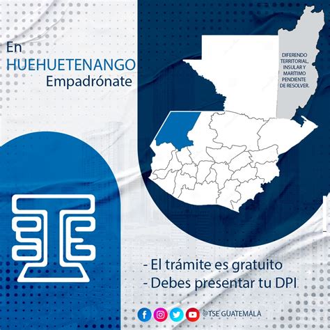 TSE Guatemala on Twitter Empadrónate en Huehuetanango Si resides en